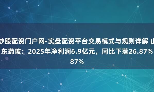 炒股配资门户网-实盘配资平台交易模式与规则详解 山东药玻：2025年净利润6.9亿元，同比下落26.87%