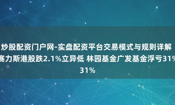 炒股配资门户网-实盘配资平台交易模式与规则详解 赛力斯港股跌2.1%立异低 林园基金广发基金浮亏31%