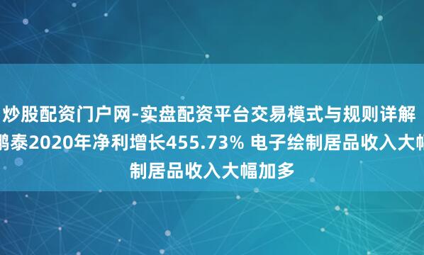 炒股配资门户网-实盘配资平台交易模式与规则详解 汉王鹏泰2020年净利增长455.73% 电子绘制居品收入大幅加多