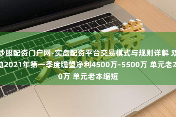 炒股配资门户网-实盘配资平台交易模式与规则详解 双环传动2021年第一季度瞻望净利4500万-5500万 单元老本缩短